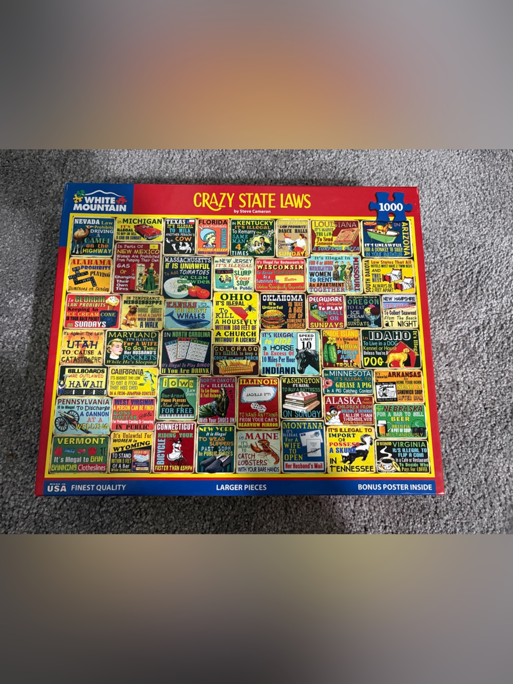 Crazy State Laws Puzzle